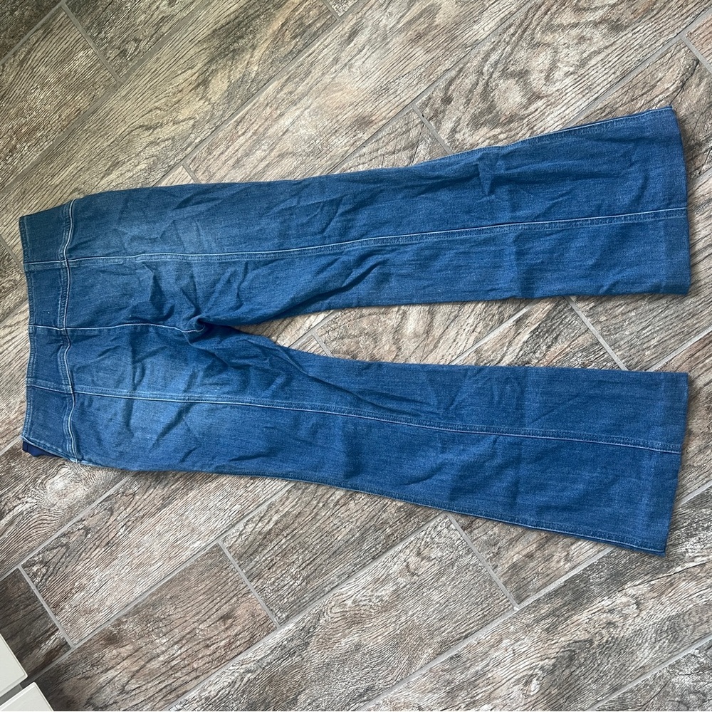 Anthropologie Pilcro and the Letterpress Blue Flare Wide Leg Jeans, Women’s 27 - Picture 11 of 11